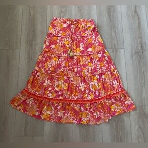 ONTWELFTH Floral Pink Skirt 🌸💐
